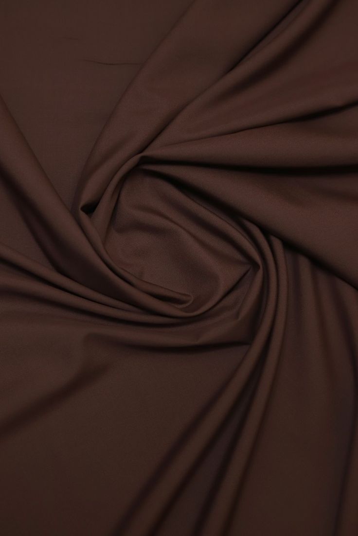 Chocolate Brown Poly Crepe