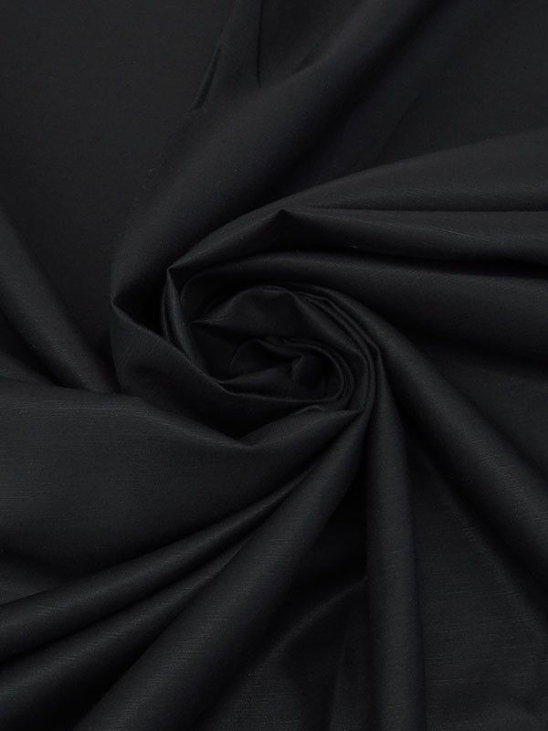 Blended Poplin Jet Black
