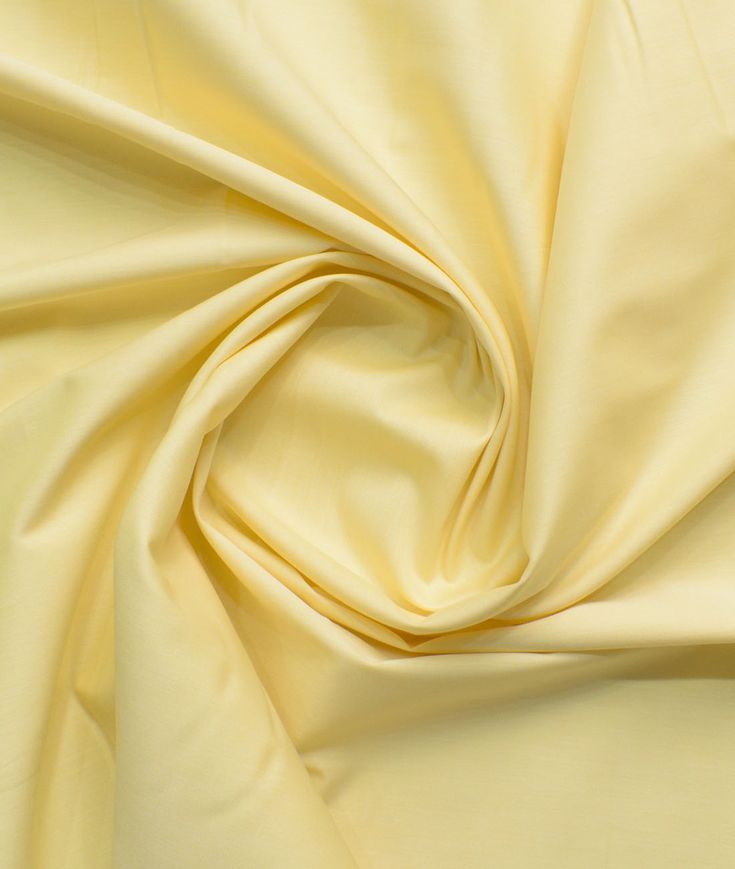 Pastel Yellow Blended Poplin